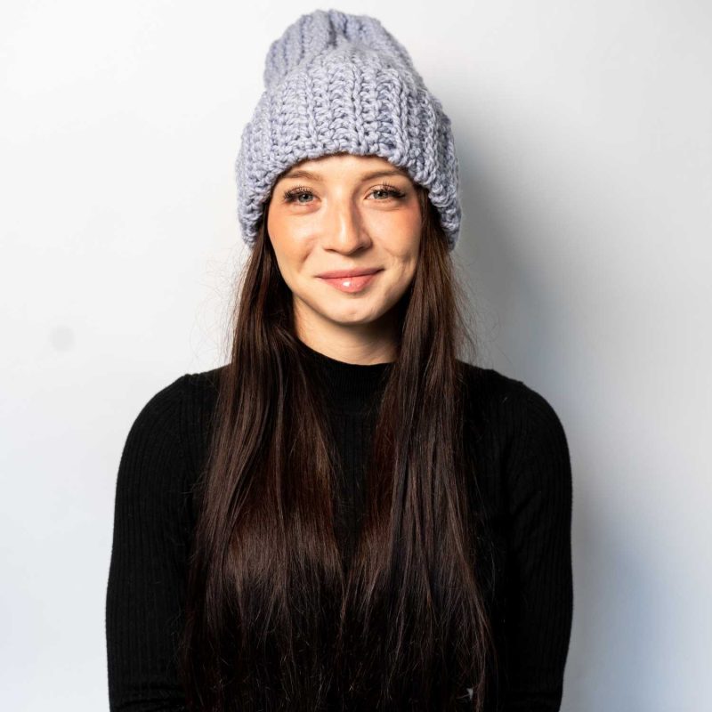 Czapka Luna długa błękitna